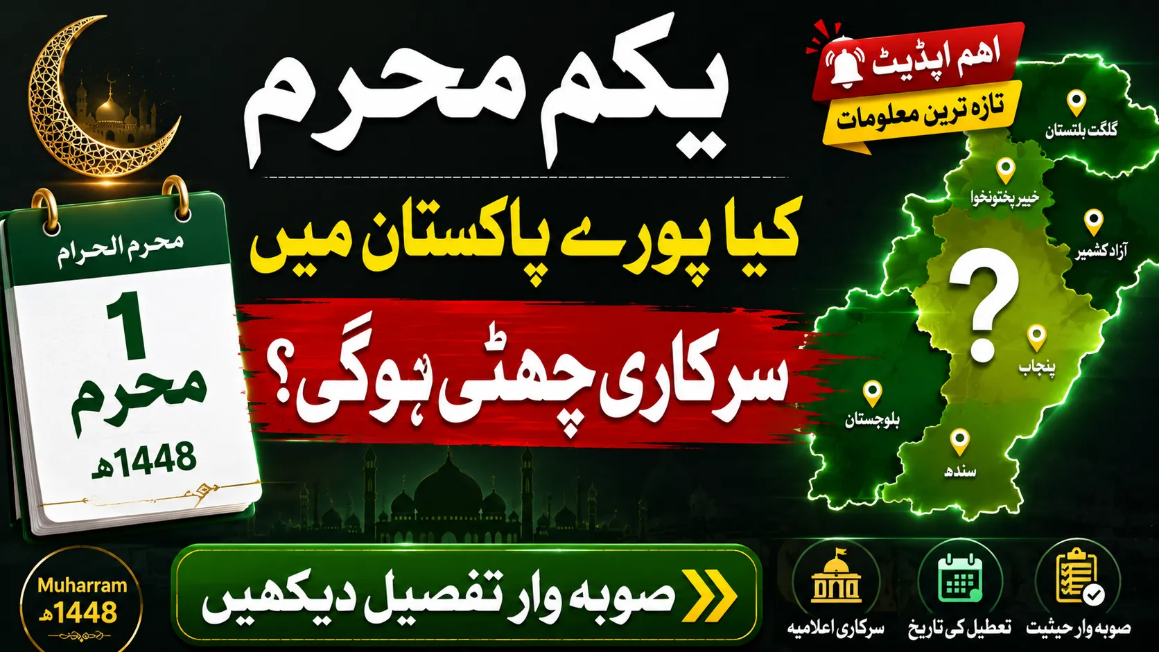 Is 1st Muharram a Public Holiday Across Pakistan